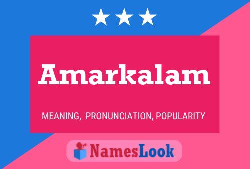 Amarkalam Name Poster