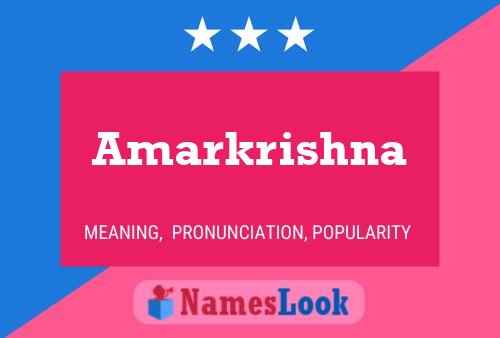 Amarkrishna Name Poster