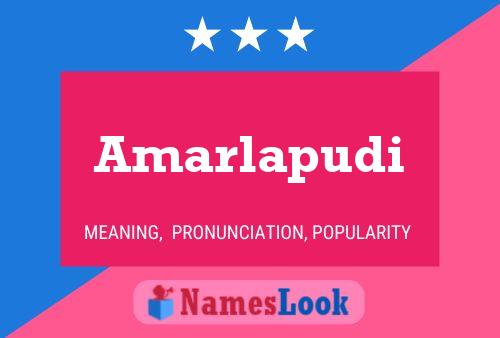 Amarlapudi Name Poster