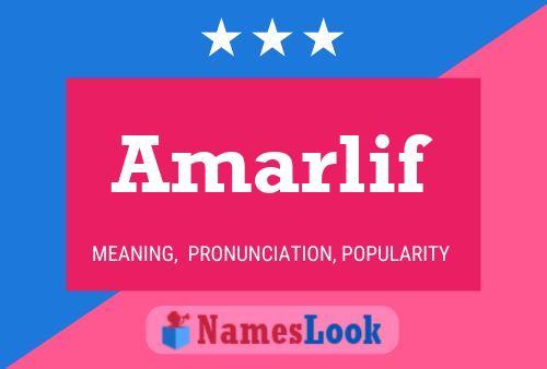 Amarlif Name Poster