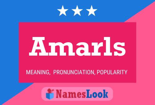 Amarls Name Poster