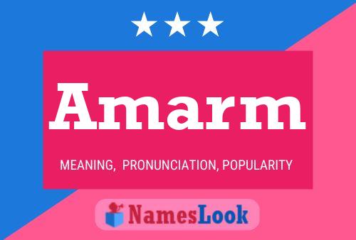 Amarm Name Poster