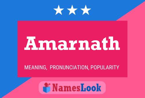 Amarnath Name Poster