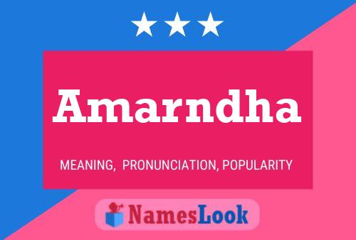 Amarndha Name Poster