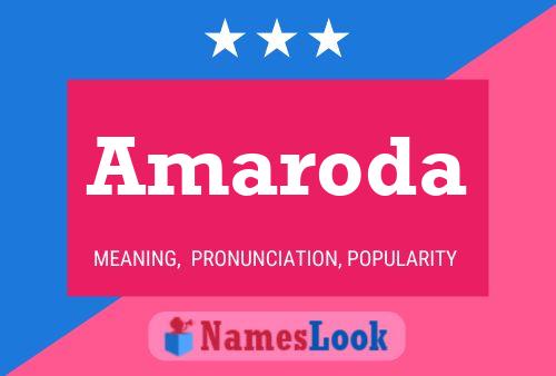 Amaroda Name Poster