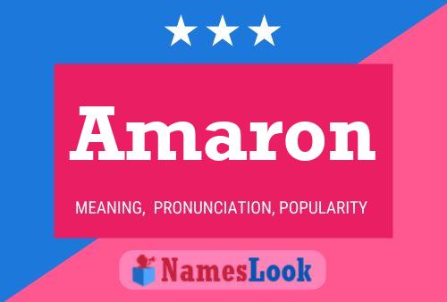 Amaron Name Poster