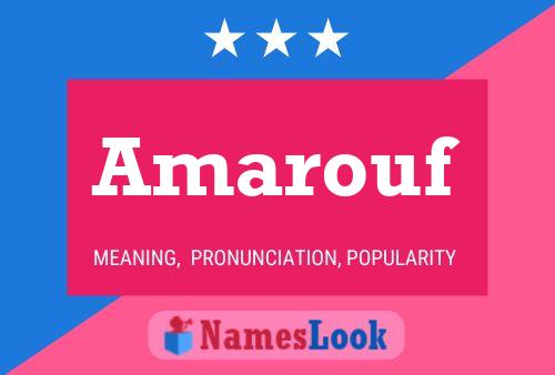 Amarouf Name Poster