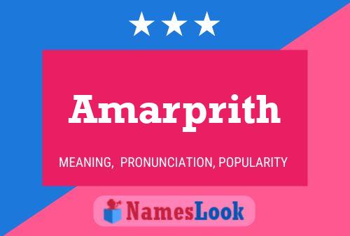 Amarprith Name Poster