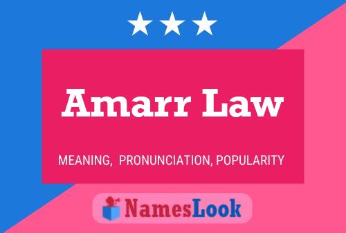 Amarr Law Name Poster