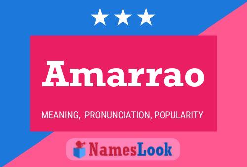 Amarrao Name Poster