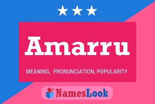 Amarru Name Poster