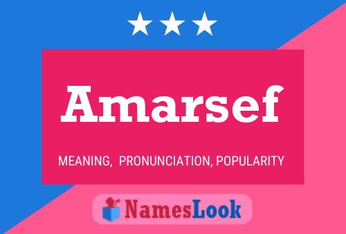 Amarsef Name Poster