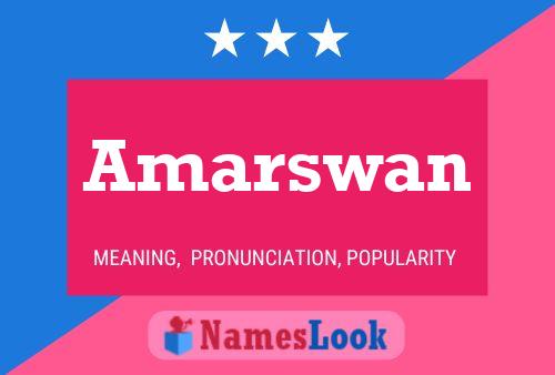 Amarswan Name Poster