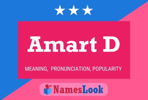 Amart D Name Poster