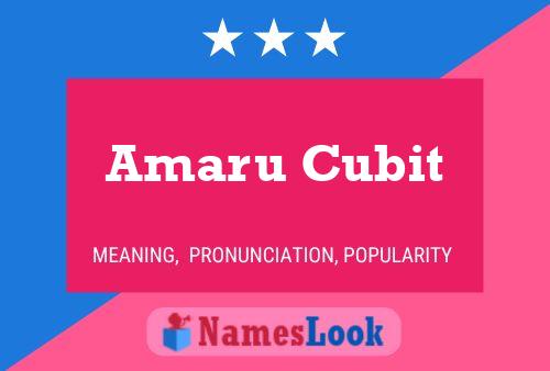 Amaru Cubit Name Poster