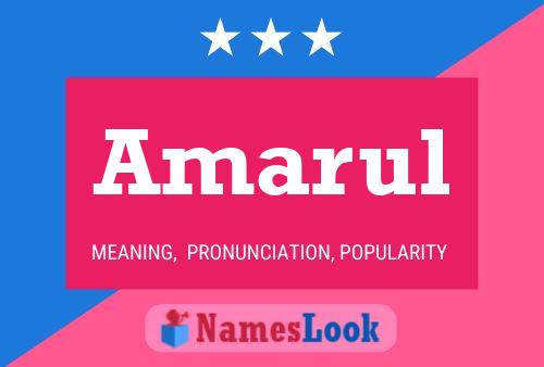 Amarul Name Poster