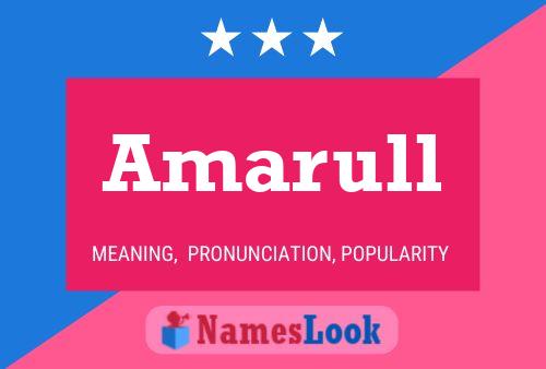 Amarull Name Poster