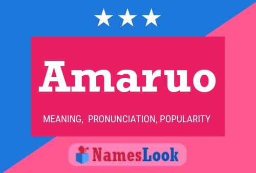 Amaruo Name Poster