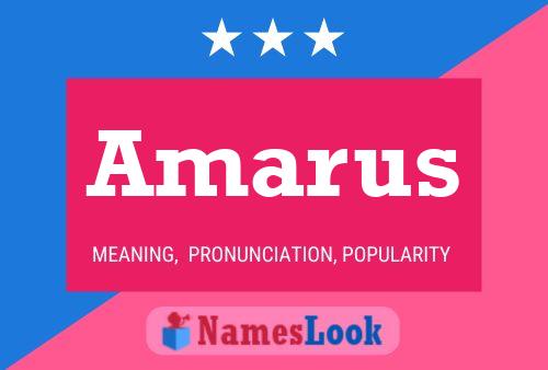 Amarus Name Poster