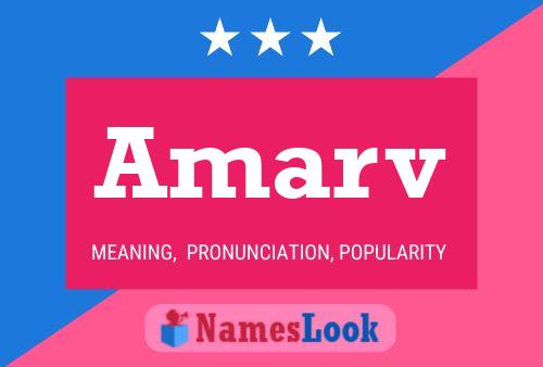 Amarv Name Poster