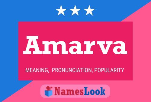 Amarva Name Poster