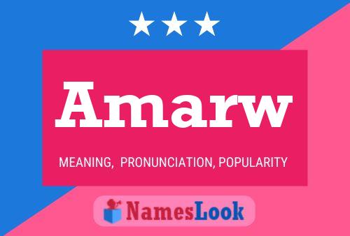 Amarw Name Poster