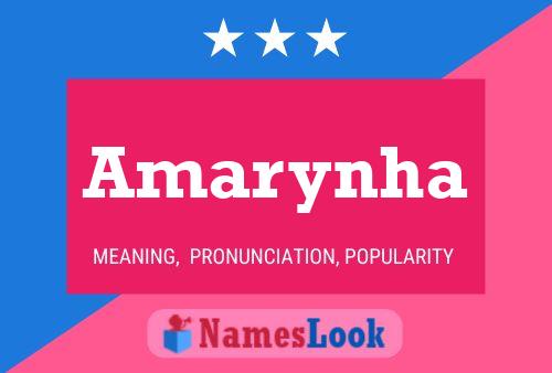 Amarynha Name Poster