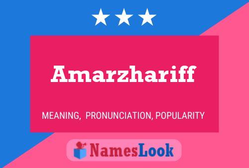 Amarzhariff Name Poster