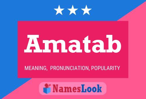 Amatab Name Poster