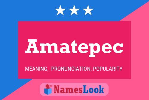 Amatepec Name Poster