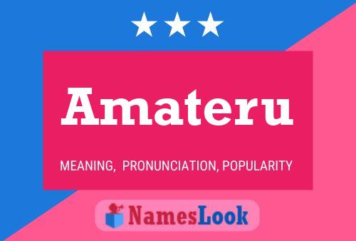 Amateru Name Poster