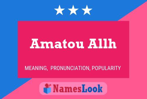 Amatou Allh Name Poster