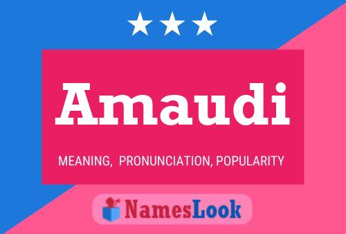 Amaudi Name Poster