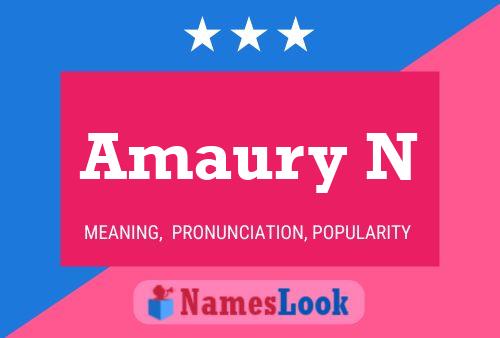 Amaury N Name Poster