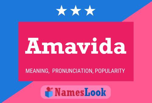 Amavida Name Poster