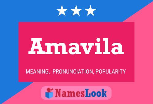 Amavila Name Poster