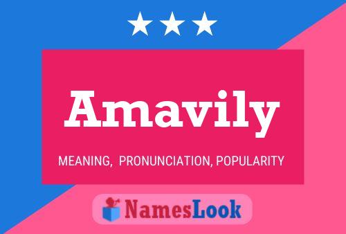 Amavily Name Poster