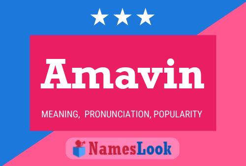 Amavin Name Poster