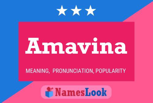 Amavina Name Poster