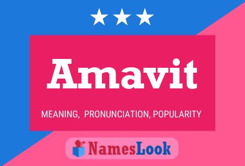 Amavit Name Poster