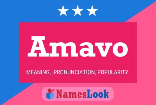 Amavo Name Poster