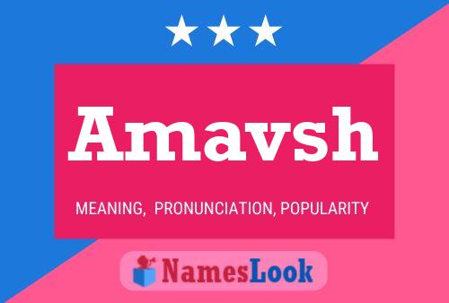 Amavsh Name Poster