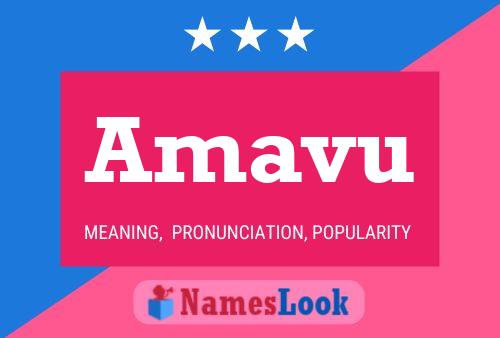 Amavu Name Poster