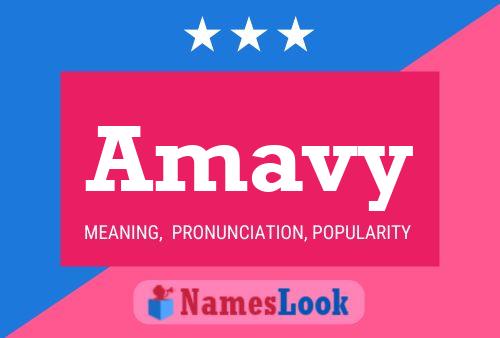 Amavy Name Poster