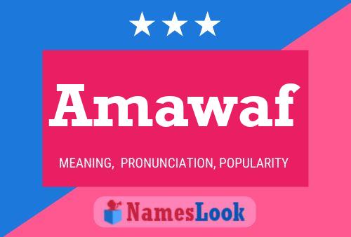 Amawaf Name Poster