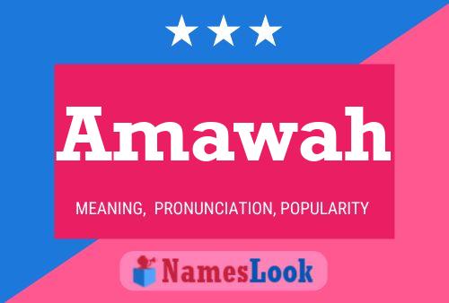 Amawah Name Poster