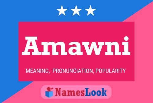 Amawni Name Poster