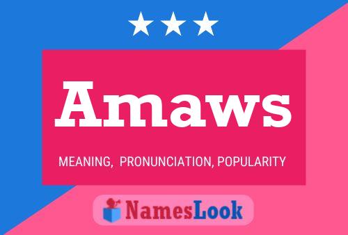 Amaws Name Poster