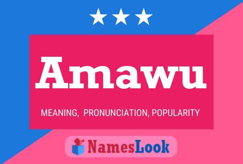 Amawu Name Poster