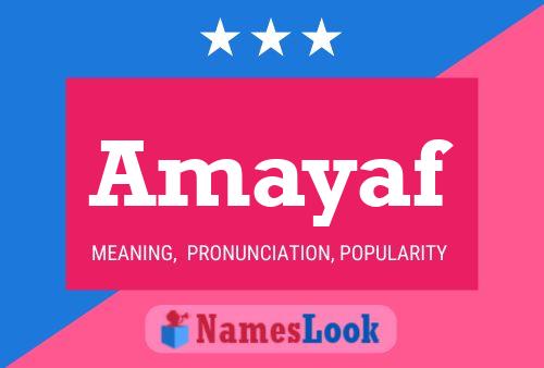 Amayaf Name Poster